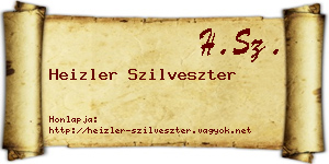 Heizler Szilveszter névjegykártya