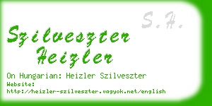 szilveszter heizler business card